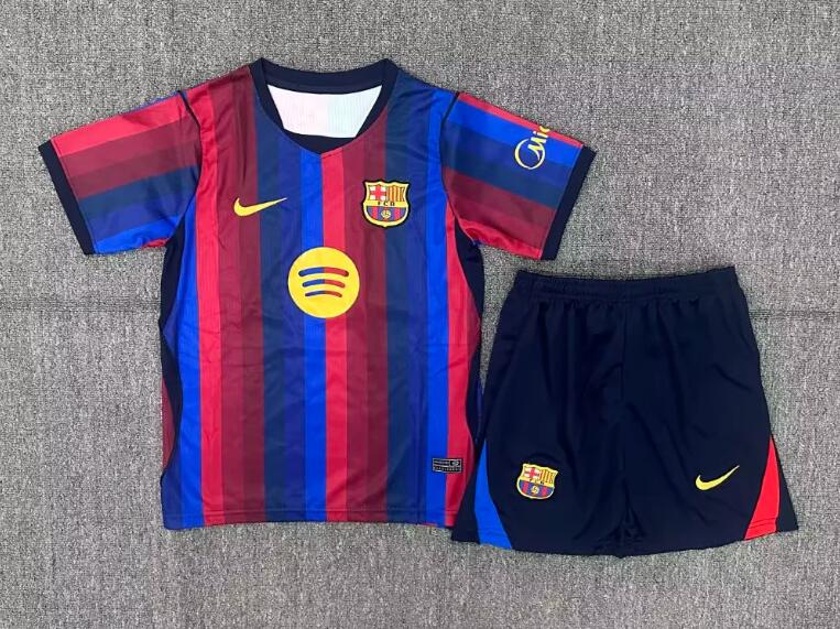 Kids-Barcelona 26/27 Home Soccer Jersey